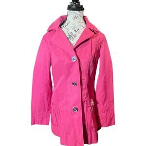 Espirit Pink Trench Coat Size L